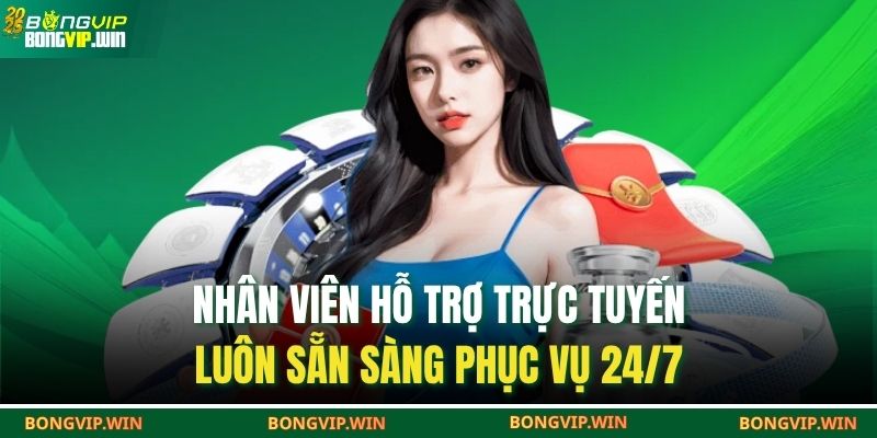 Cách Nhận Hỗ Trợ Từ Nhà Cái BONGVIP – Giải Đáp Mọi Thắc Mắc 2 Nhân viên hỗ trợ trực tuyến luôn sẵn sàng phục vụ 24/7